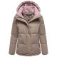 Marikoo Omariaa Damen Winter Stepp Jacke Taupe Grey Größe XS - Gr. 34