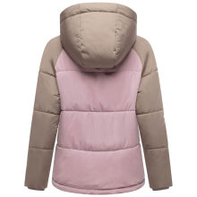 Marikoo Omariaa Damen Winter Stepp Jacke Taupe Grey Größe L - Gr. 40