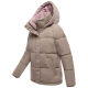 Marikoo Omariaa Damen Winter Stepp Jacke Taupe Grey Größe L - Gr. 40