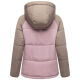 Marikoo Omariaa Damen Winter Stepp Jacke Taupe Grey Größe L - Gr. 40