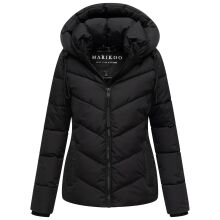 Marikoo Sahnemausii Damen Winter Steppjacke Schwarz Größe L - Gr. 40