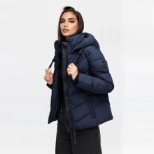 Marikoo Sahnemausii Damen Winter Steppjacke Navy Gr&ouml;&szlig;e S - Gr. 36