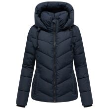 Marikoo Sahnemausii Damen Winter Steppjacke Navy Gr&ouml;&szlig;e S - Gr. 36