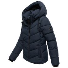 Marikoo Sahnemausii Damen Winter Steppjacke Navy Gr&ouml;&szlig;e S - Gr. 36