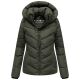 Marikoo Sahnemausii Damen Winter Steppjacke Dark Olive Größe XS - Gr. 34