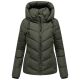 Marikoo Sahnemausii Damen Winter Steppjacke Dark Olive Größe XS - Gr. 34