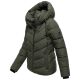 Marikoo Sahnemausii Damen Winter Steppjacke Dark Olive Größe M - Gr. 38