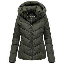 Marikoo Sahnemausii Damen Winter Steppjacke Dark Olive Gr&ouml;&szlig;e XXL - Gr. 44