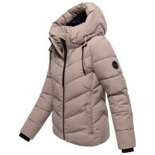 Marikoo Sahnemausii Damen Winter Steppjacke Taupe Grey Größe XS - Gr. 34