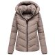 Marikoo Sahnemausii Damen Winter Steppjacke Taupe Grey Größe XS - Gr. 34