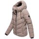 Marikoo Sahnemausii Damen Winter Steppjacke Taupe Grey Größe XS - Gr. 34