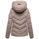 Marikoo Sahnemausii Damen Winter Steppjacke Taupe Grey Größe XS - Gr. 34