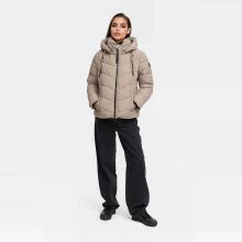 Marikoo Sahnemausii Damen Winter Steppjacke Taupe Grey Gr&ouml;&szlig;e XXL - Gr. 44