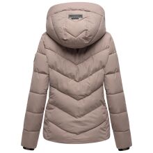 Marikoo Sahnemausii Damen Winter Steppjacke Taupe Grey Gr&ouml;&szlig;e XXL - Gr. 44