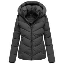 Marikoo Sahnemausii Damen Winter Steppjacke Anthrazit Gr&ouml;&szlig;e S - Gr. 36