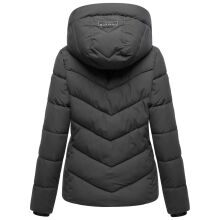 Marikoo Sahnemausii Damen Winter Steppjacke Anthrazit Gr&ouml;&szlig;e S - Gr. 36