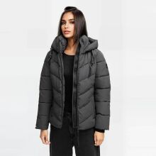 Marikoo Sahnemausii Damen Winter Steppjacke Anthrazit Gr&ouml;&szlig;e XL - Gr. 42