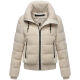 Navahoo Schneepuder Damen Herbst Winter flauschige Teddyfell Jacke gefüttert  Offwhite-Größe XL - Gr. 42