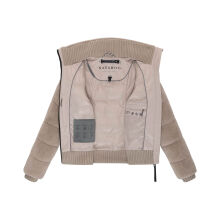 Navahoo Schneepuder Damen Herbst Winter flauschige Teddyfell Jacke gef&uuml;ttert  Light Taupe-Gr&ouml;&szlig;e XL - Gr. 42