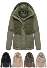 Marikoo Sheeta Damen Herbst Winter Teddyfell Jacke...