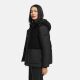 Marikoo Sheeta Damen Herbst Winter Teddyfell Jacke gefüttert  Schwarz Größe XXL - Gr. 44