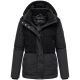Marikoo Sheeta Damen Herbst Winter Teddyfell Jacke gefüttert  Schwarz Größe XXL - Gr. 44