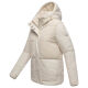 Marikoo Sheeta Damen Herbst Winter Teddyfell Jacke gefüttert  Offwhite Größe XS - Gr. 34