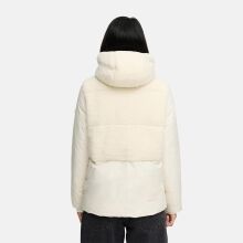 Marikoo Sheeta Damen Herbst Winter Teddyfell Jacke gef&uuml;ttert  Offwhite Gr&ouml;&szlig;e XXL - Gr. 44