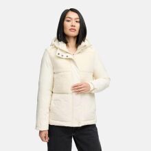 Marikoo Sheeta Damen Herbst Winter Teddyfell Jacke gef&uuml;ttert  Offwhite Gr&ouml;&szlig;e XXXL - Gr. 46