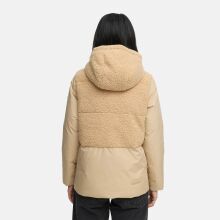 Marikoo Sheeta Damen Herbst Winter Teddyfell Jacke gefüttert  Beige Größe M - Gr. 38