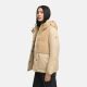 Marikoo Sheeta Damen Herbst Winter Teddyfell Jacke gefüttert  Beige Größe M - Gr. 38