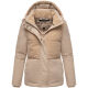Marikoo Sheeta Damen Herbst Winter Teddyfell Jacke gefüttert  Beige Größe M - Gr. 38