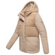 Marikoo Sheeta Damen Herbst Winter Teddyfell Jacke gefüttert  Beige Größe M - Gr. 38
