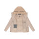 Marikoo Sheeta Damen Herbst Winter Teddyfell Jacke gefüttert  Beige Größe M - Gr. 38