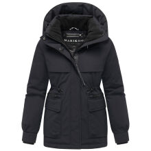 Marikoo Shigaraa Damen Herbst Winter Jacke Schwarz-Größe XXL - Gr. 44