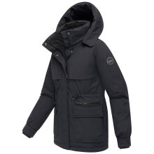 Marikoo Shigaraa Damen Herbst Winter Jacke Schwarz-Größe XXL - Gr. 44