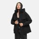 Marikoo Shigaraa Damen Herbst Winter Jacke Schwarz-Größe XXL - Gr. 44