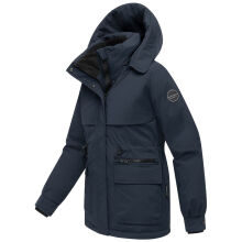 Marikoo Shigaraa Damen Herbst Winter Jacke Navy-Gr&ouml;&szlig;e XXXL - Gr. 46
