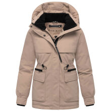 Marikoo Shigaraa Damen Herbst Winter Jacke Taupe Grey-Gr&ouml;&szlig;e XXXL - Gr. 46