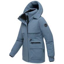 Marikoo Shigaraa Damen Herbst Winter Jacke Dusty Blue-Größe XXL - Gr. 44