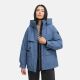 Marikoo Shigaraa Damen Herbst Winter Jacke Dusty Blue-Größe XXL - Gr. 44