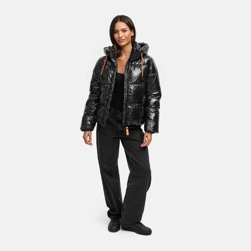 Marikoo Skyraa Damen Winter Steppjacke Schwarz Gr&ouml;&szlig;e S - Gr. 36