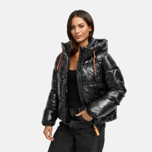 Marikoo Skyraa Damen Winter Steppjacke Schwarz Gr&ouml;&szlig;e M - Gr. 38