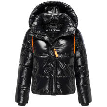 Marikoo Skyraa Damen Winter Steppjacke Schwarz Gr&ouml;&szlig;e M - Gr. 38