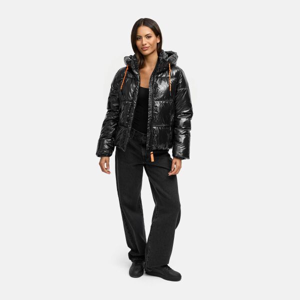 Marikoo Skyraa Damen Winter Steppjacke Schwarz Größe XL - Gr. 42