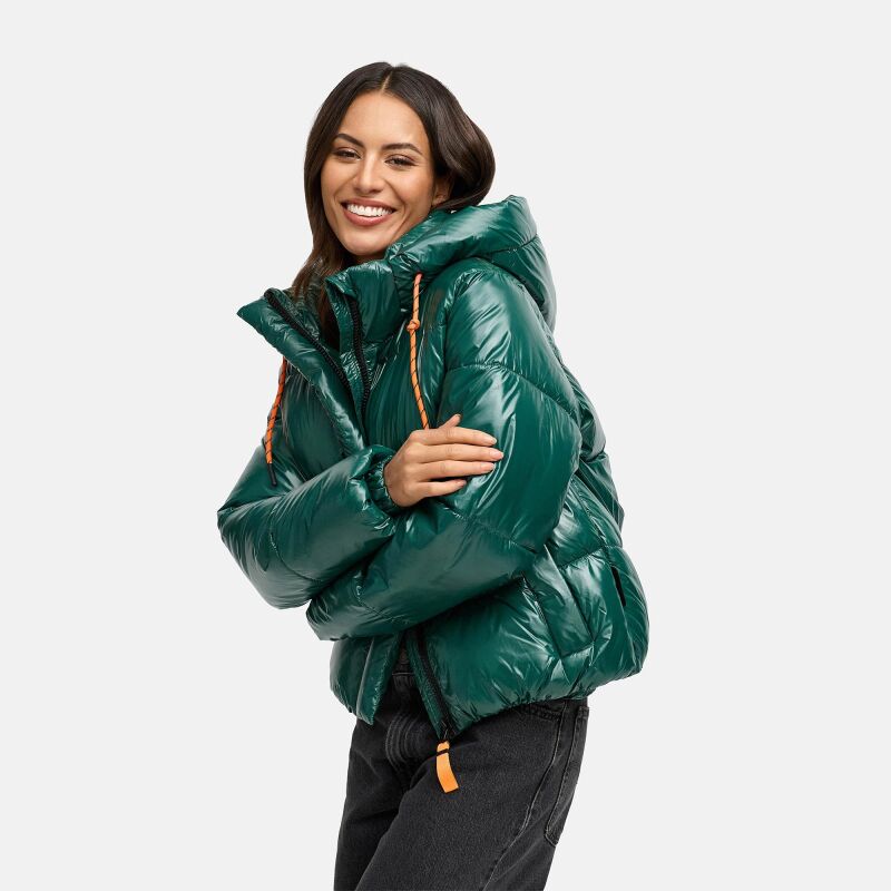 Marikoo Skyraa Damen Winter Steppjacke Evergreen Gr&ouml;&szlig;e XL - Gr. 42