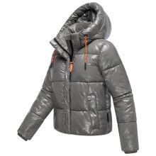 Marikoo Skyraa Damen Winter Steppjacke Grey Gr&ouml;&szlig;e M - Gr. 38