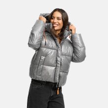 Marikoo Skyraa Damen Winter Steppjacke Grey Gr&ouml;&szlig;e XL - Gr. 42