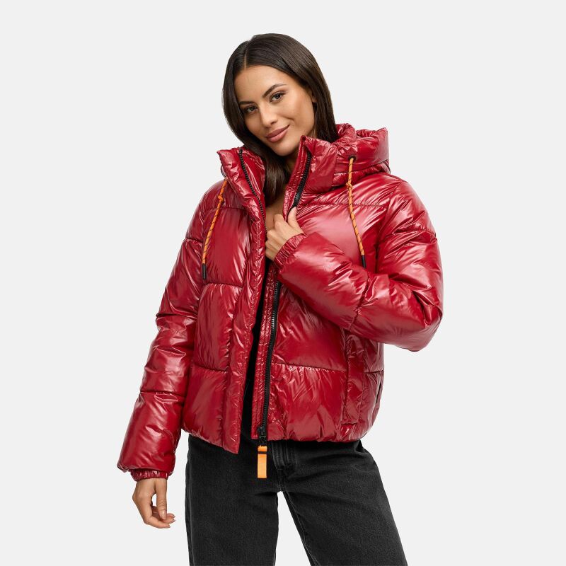 Marikoo Skyraa Damen Winter Steppjacke Dark Red Größe XL - Gr. 42