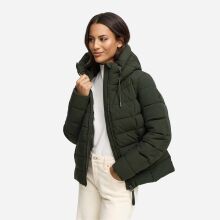 Marikoo Tayenaa Damen Herbst Winter Steppjacke Dark Olive-Gr&ouml;&szlig;e L - Gr. 40